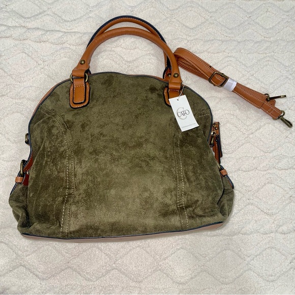 Cato Olive Green Ankle Boot & Purse Bundle - Picture 2 of 11